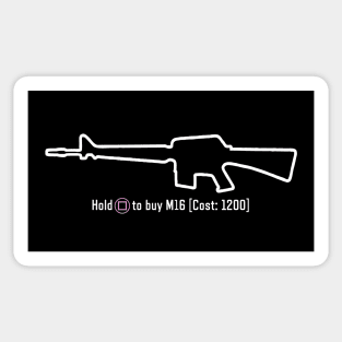 Zombies - M16 Wall Gun Sticker